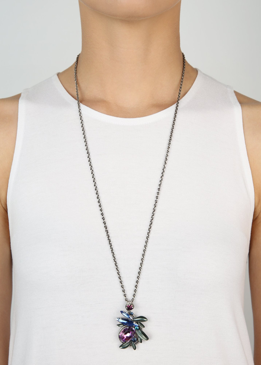 Подвеска на длинной цепи Crystal Forest