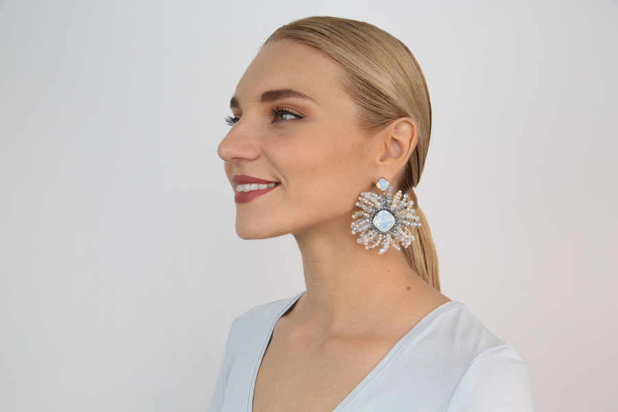 Серьги Bead Snake Jelly