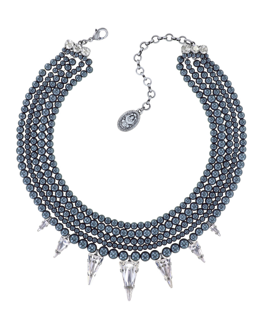 Колье Spikes and Pearls