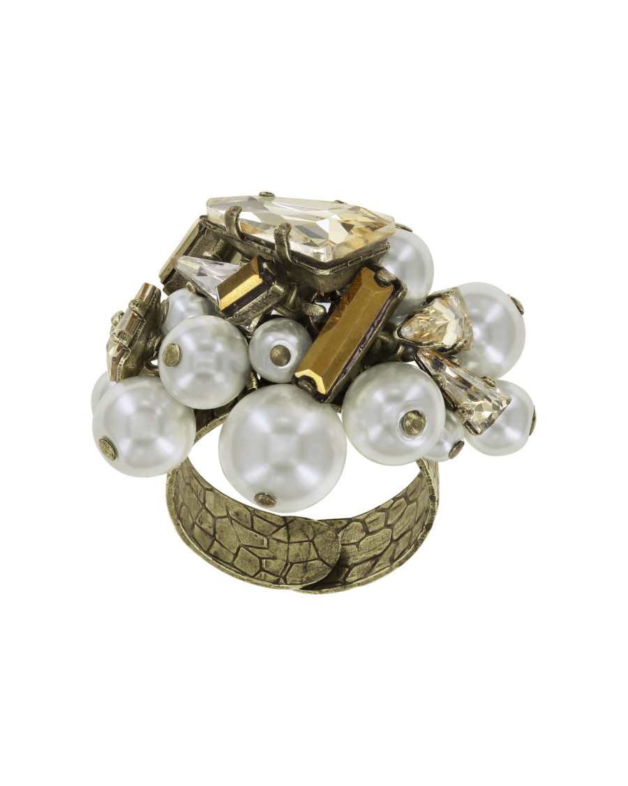 Кольцо Spikes and Pearls