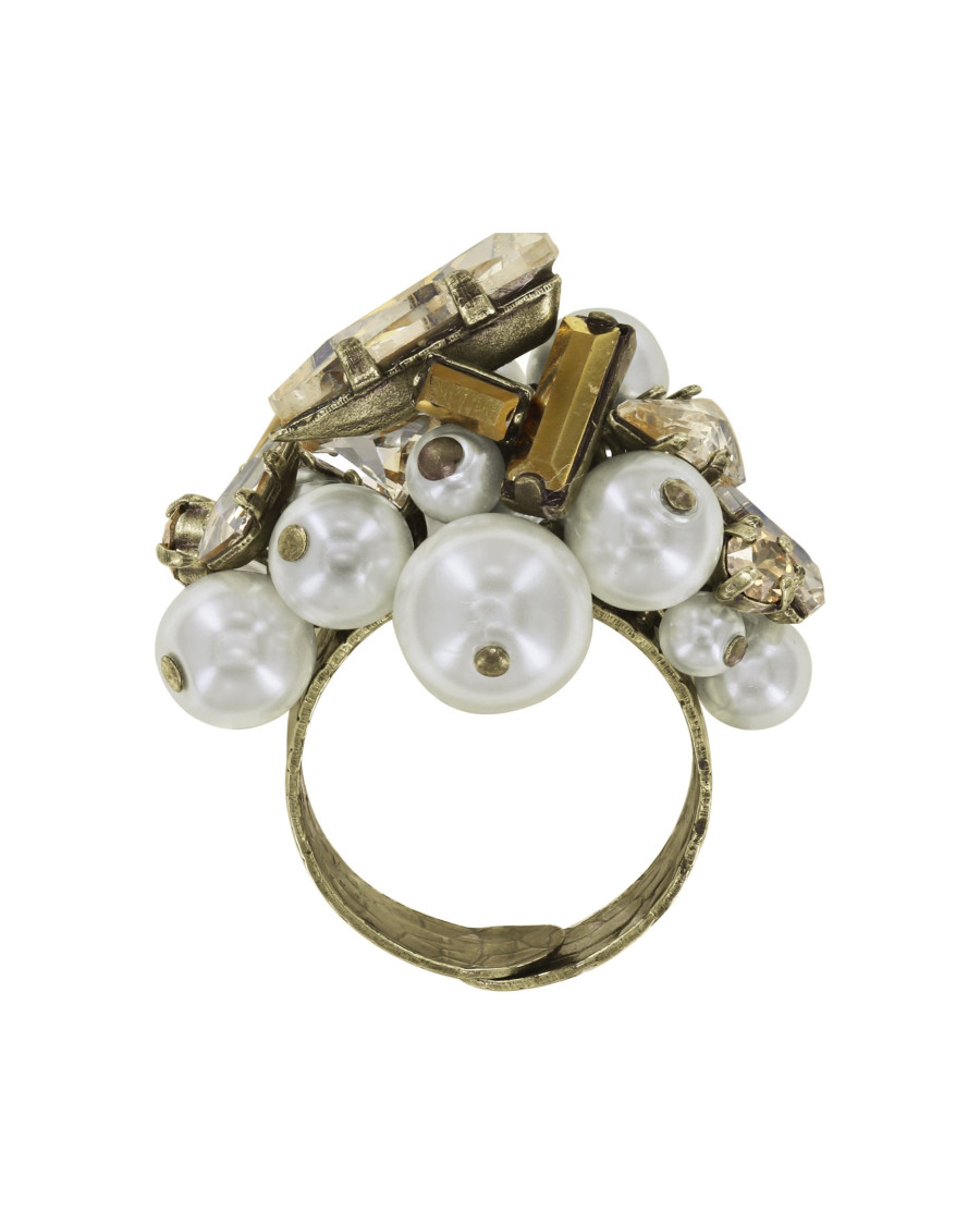 Кольцо Spikes and Pearls