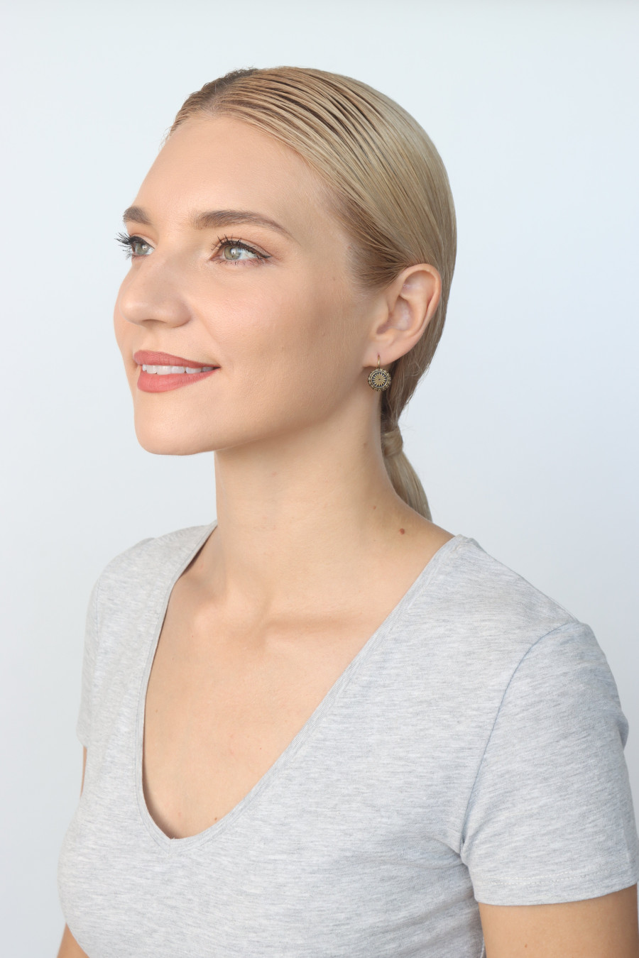 Серьги Medallion Glam