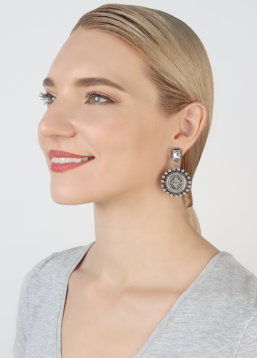 Серьги Medallion Glam
