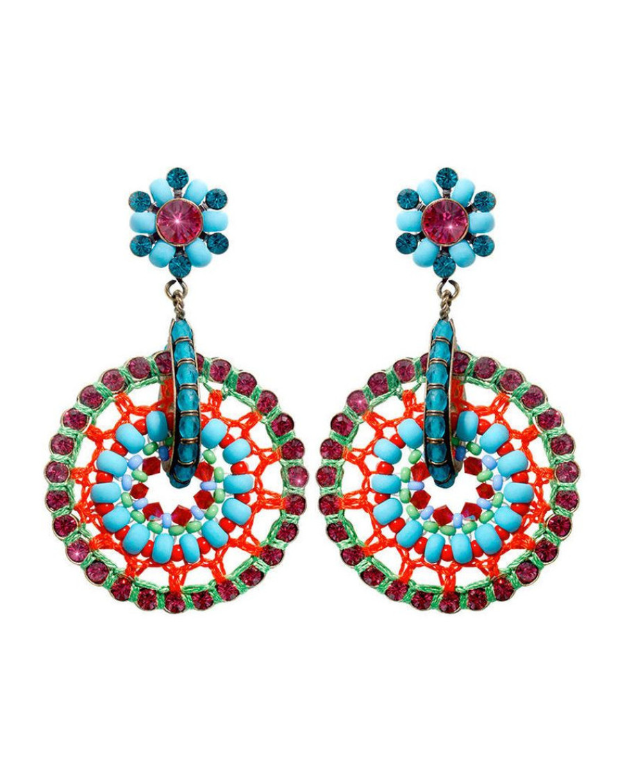 Серьги Paisley African