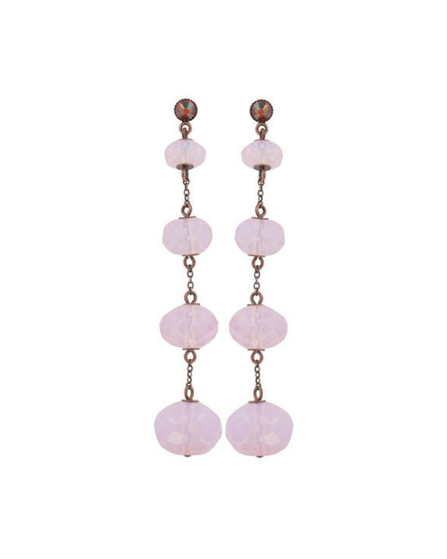 Серьги Pink Teardrops Falling