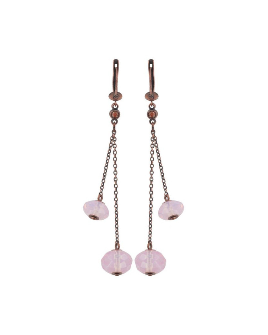 Серьги Pink Teardrops Falling