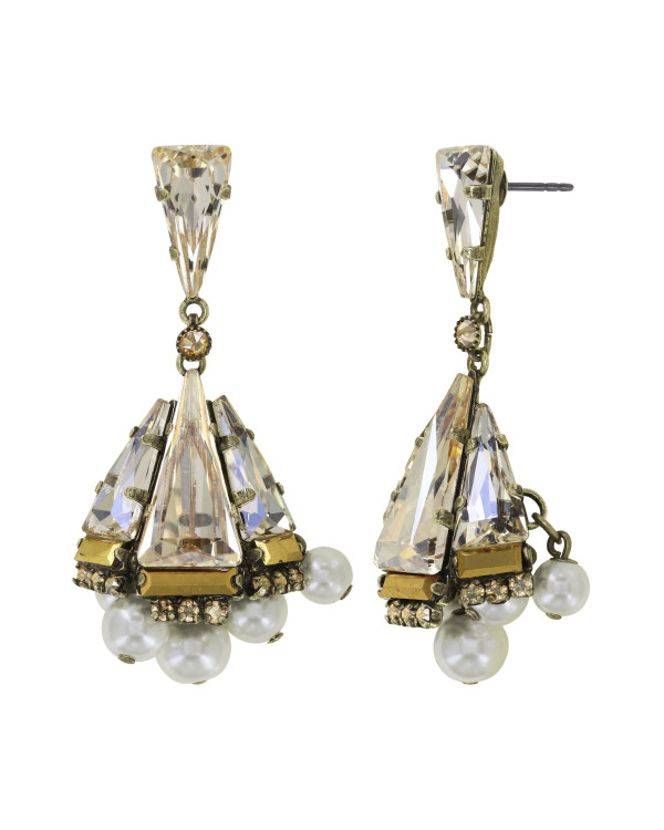 Серьги Spikes and Pearls