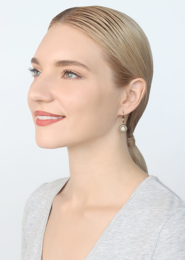Серьги Medallion Glam