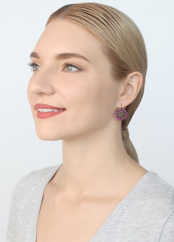 Серьги Medallion Glam