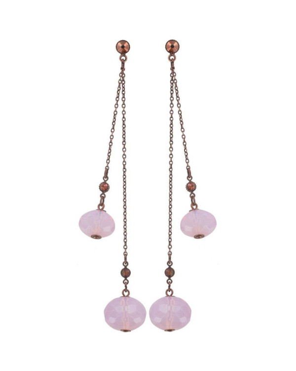 Серьги Pink Teardrops Falling