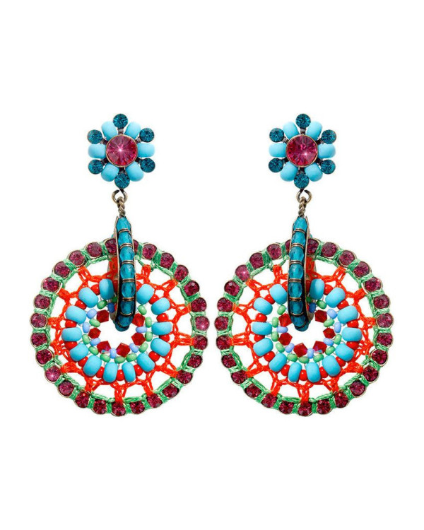 Серьги Paisley African