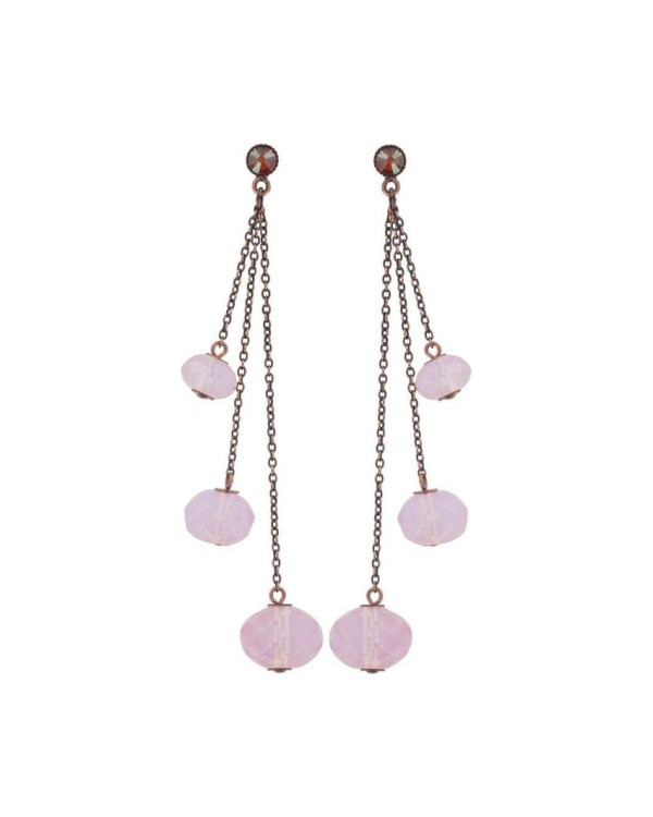 Серьги Pink Teardrops Falling