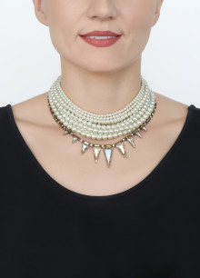 Чокер Spikes and Pearls