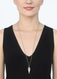 Подвеска на длинной цепи Spikes and Pearls