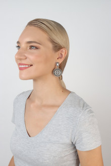 Серьги Medallion Glam