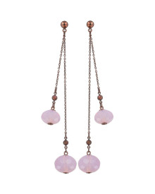 Серьги Pink Teardrops Falling