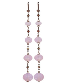 Серьги Pink Teardrops Falling