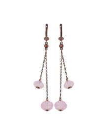 Серьги Pink Teardrops Falling