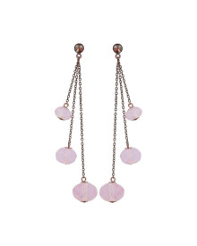 Серьги Pink Teardrops Falling