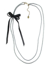 Колье Pearls and Leather